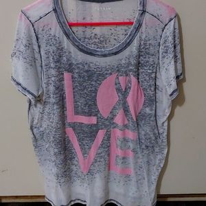 Torrid Breast Cancer burn out T